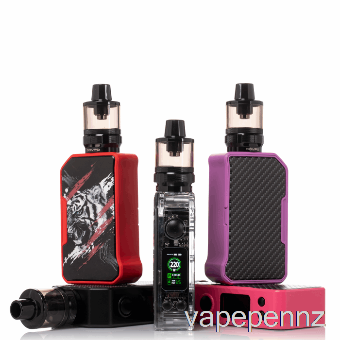 DOVPO MVP 220W Starter Kit Carbon Fiber Transparent VAPE NZ